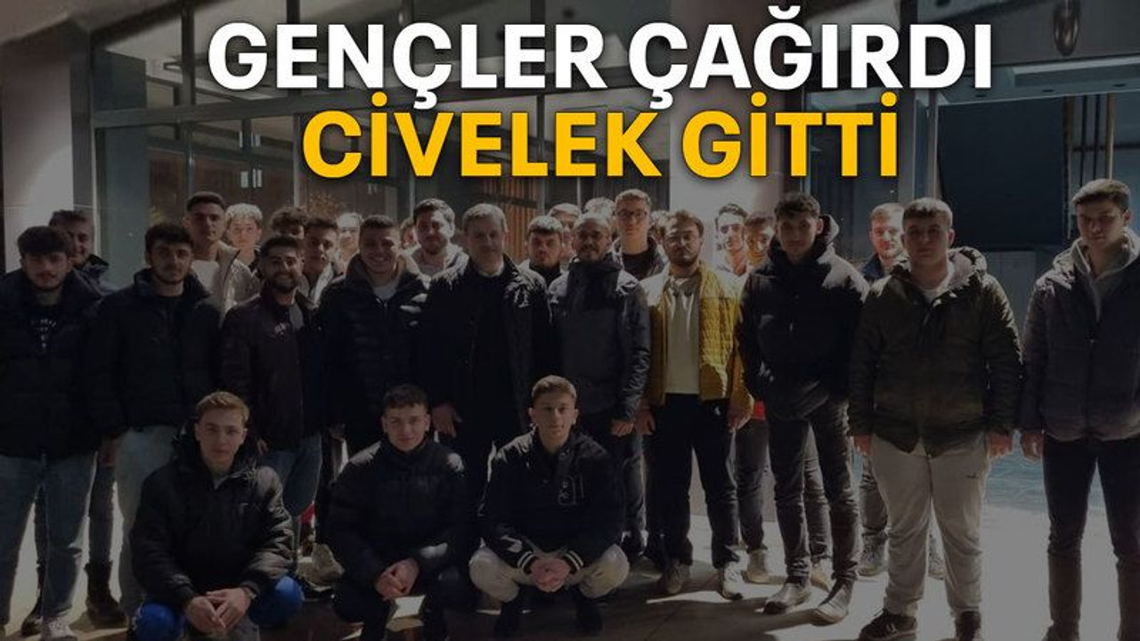 Gençler çağırdı Civelek gitti